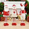 Big Size Christmas Dolls Retractable Santa Claus Snowman Elk Toys Xmas Figurines Christmas Gift for Kid Red Xmas Tree Ornament ► Photo 2/6