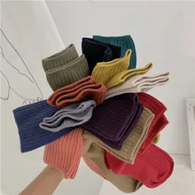 Jeseca милые носки в японском стиле для девочек яркие зимние теплые носки в полоску Женские винтажные уличные носки в стиле Харадзюку Рождественский подарок