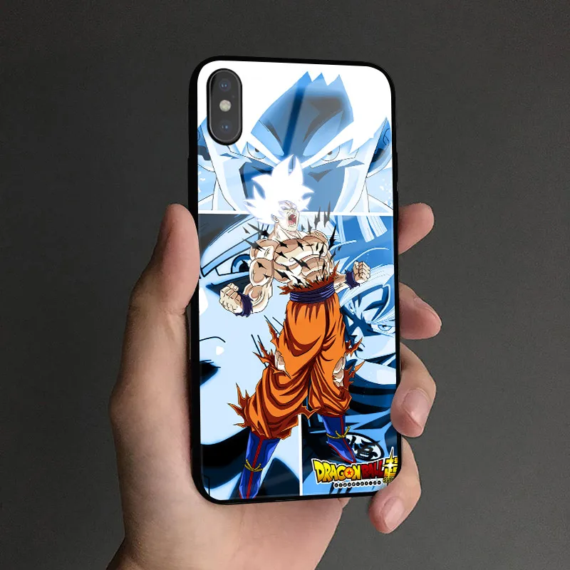 AE 2139 Goku ультра инстинкт Драконий жемчуг стеклянный Мягкий силиконовый чехол для телефона чехол для iPhone 6 6s 7 8 Plus X XR XS 11 Pro MAX - Цвет: AE 2139