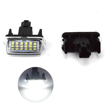 

2pcs License Plate Lights Super Bright 18 LED PC Car Easy Install Assembly Durable Lamp Reliable Waterproof Camry