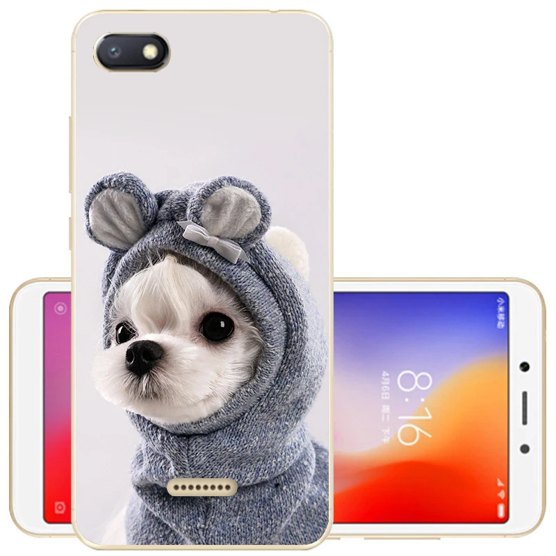 Чехол для Xiaomi Redmi 6A Redmi 6, чехол для Redmi 6A Couqe, Мягкая силиконовая задняя крышка, защитный чехол из ТПУ для Redmi6 6 A, чехол для телефона s - Цвет: 1