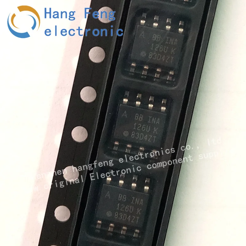 5pcs INA126UA INA126U INA126UA/2K5 single-channel and dual-channel version instrument amplifier SOP8 TI new original INA126 | Электронные