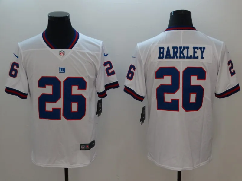 AS PICTURE Мужчины Нью-Йорк Saquon Barkley Odell Beckham Jr Лоуренс Тэйлор Лэндон Коллинз Эли Мэннинг Деймон Харрисон Раш футбольные майки BHR - Цвет: AS PICTURE