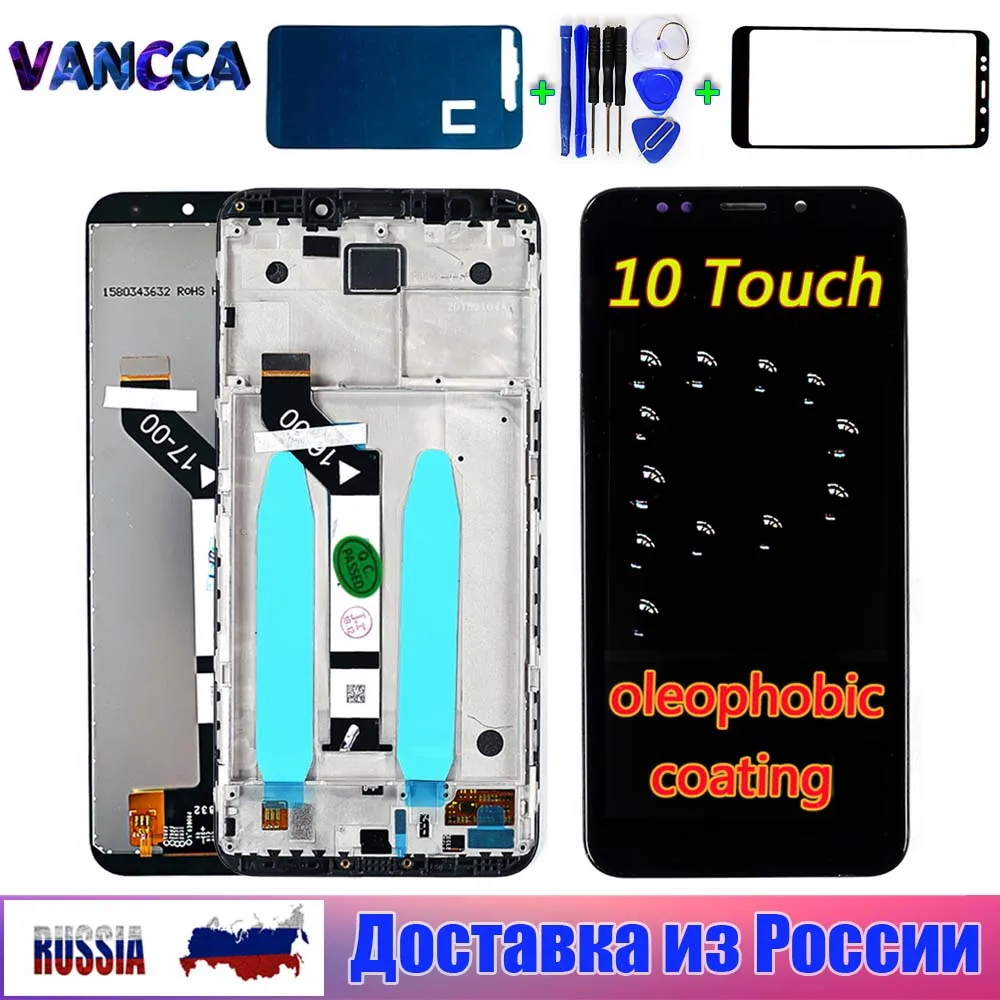 100% протестированный ЖК дисплей для Xiaomi Redmi 5 Plus дигитайзер в сборе сенсорный экран