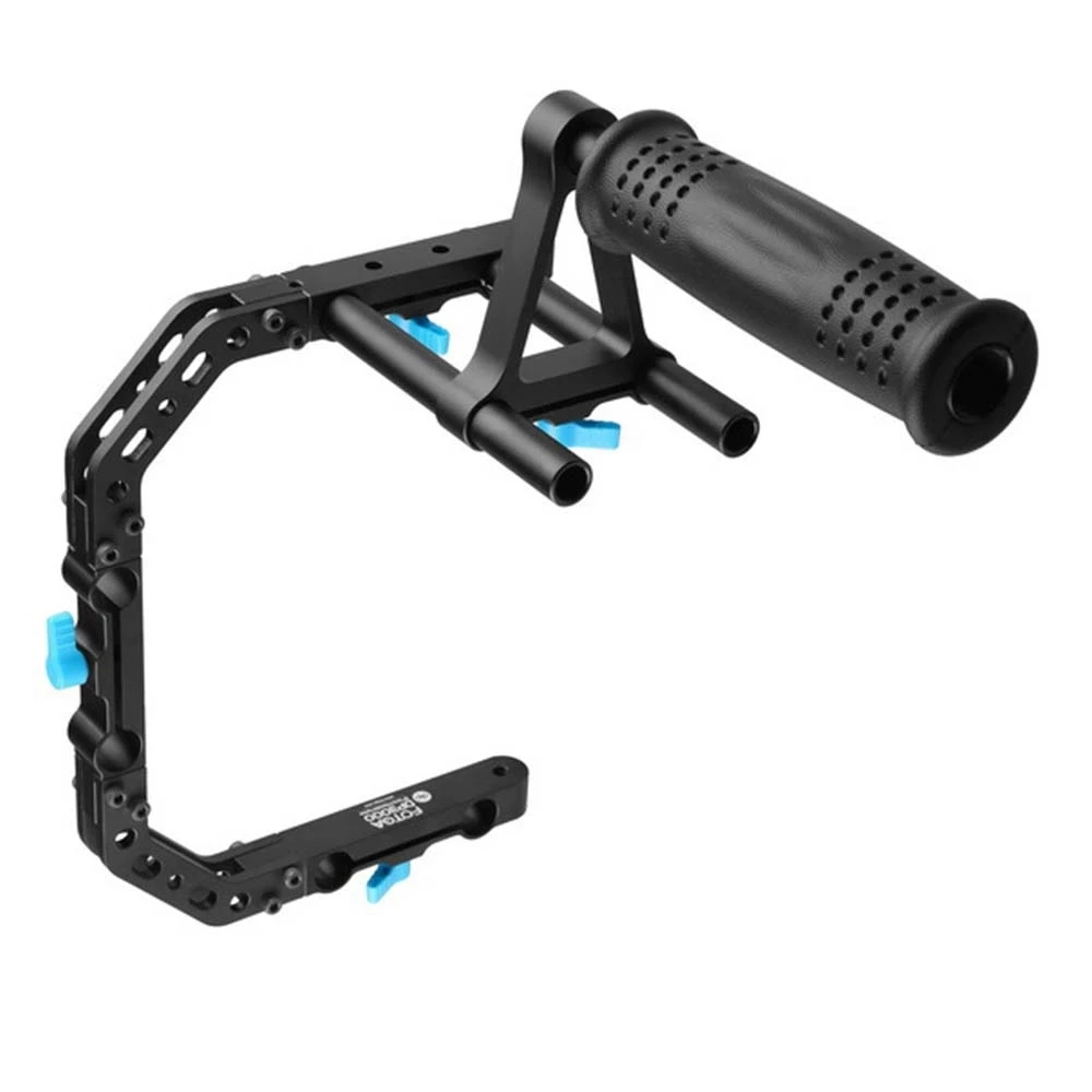 Fotga Dp3000 Pro Cshape Support Cage Bracket + Top Handle For 15mm Rod Dslr Rig Photo Studio