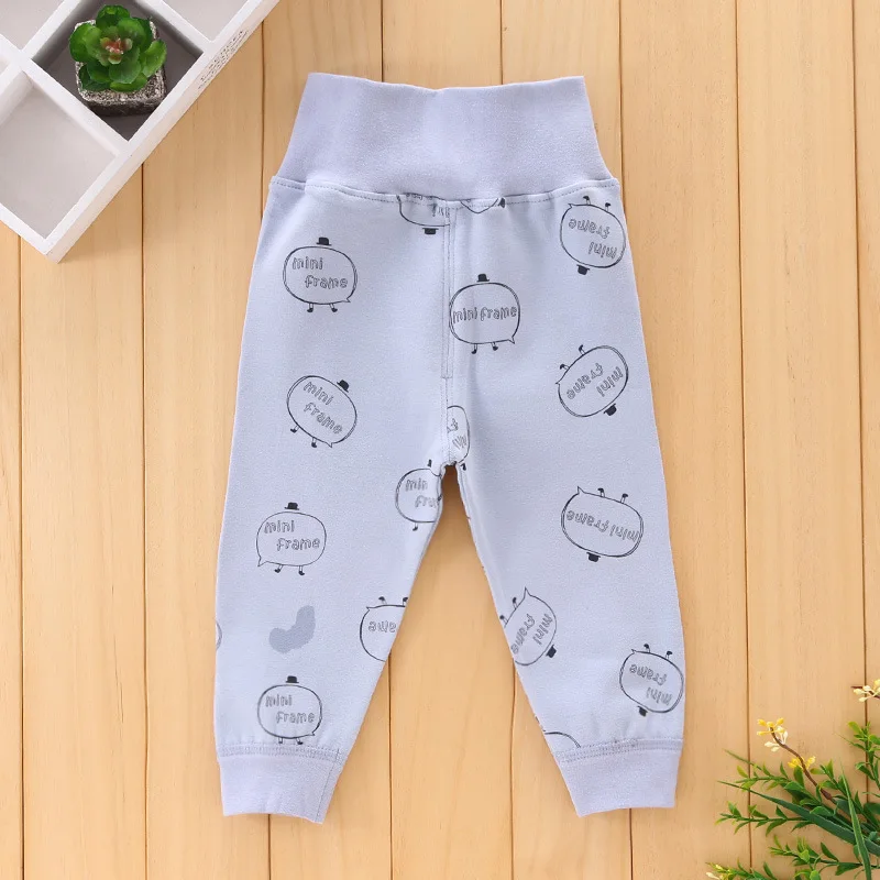 Joy Bear/ г. Осенне-зимние новые стильные детские мягкие шерстяные эластичные штаны с высокой талией из чистого хлопка, теплые