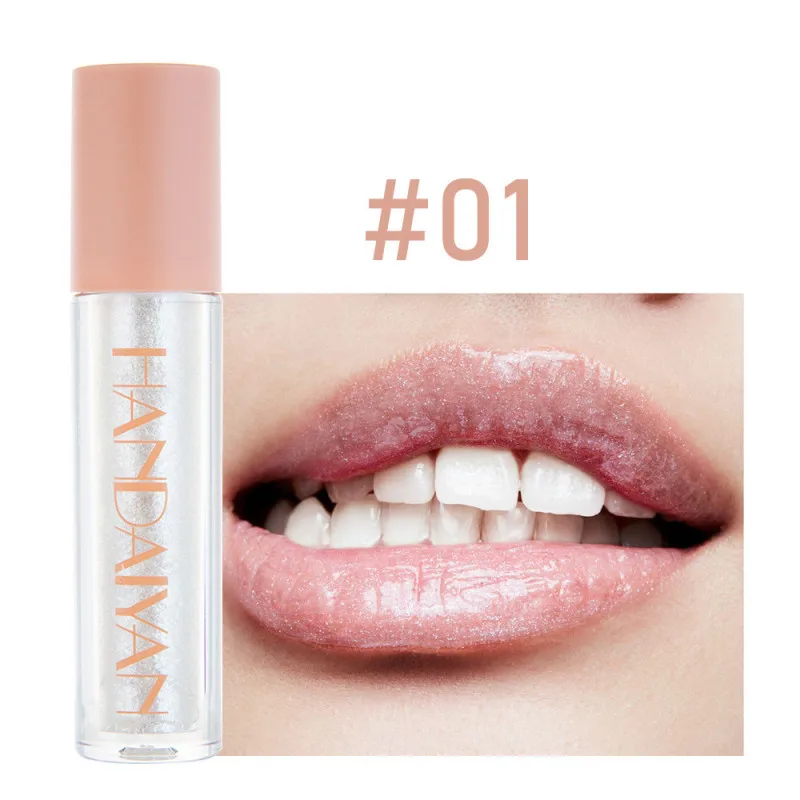HANDAIYAN Gloss Lips Shimmer Plump Makeup Waterproof Lasting Liquid Lipstick Glitter Tint High Light Lip Gloss Glitter Cosmetics HANDAIYAN Gloss Lips Shimmer Plump Makeup Waterproof Lasting Liquid Lipstick Glitter Tint High Light Lip Gloss Glitter Cosmetics