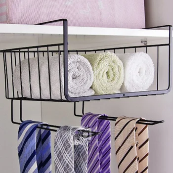 

2pcs Shelf Cabinet Partition Simple Under Table Layered Storage Rack Organizer Hanging Rack