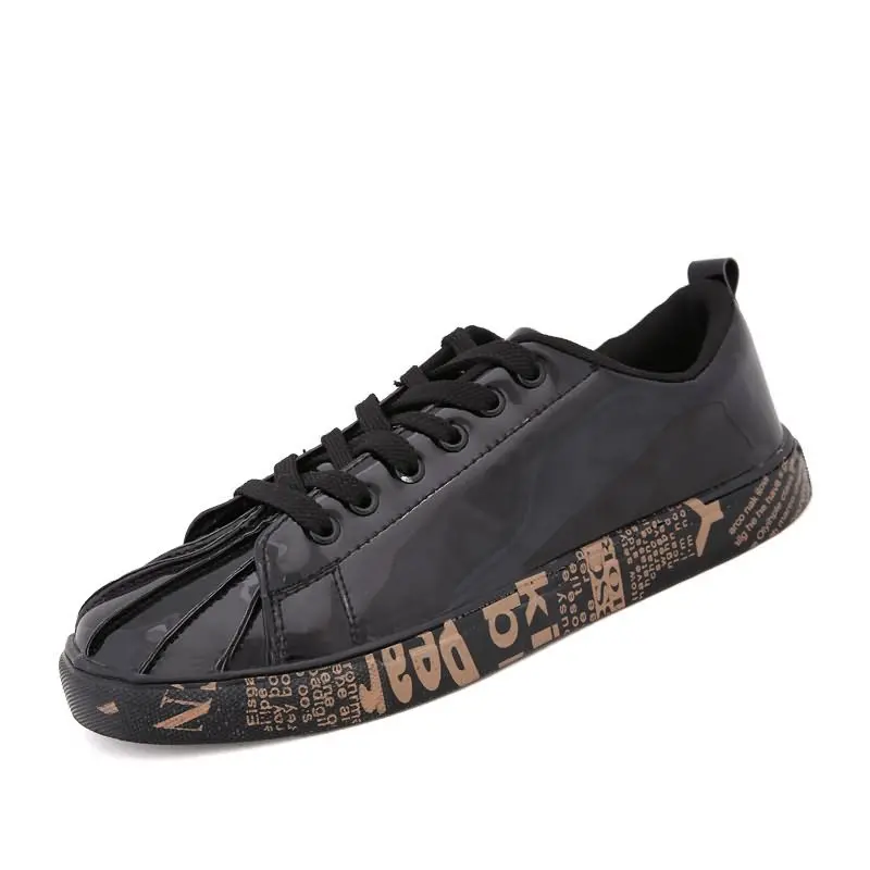 

2019 Breathable Casual Korean-style Trend MEN'S SHOES Versatile New Style Summer Flat Flat Shoes Men Gold-Tone Rubber Trendy Sho
