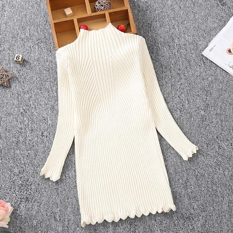 Girls Knitted Sweater Dress 1