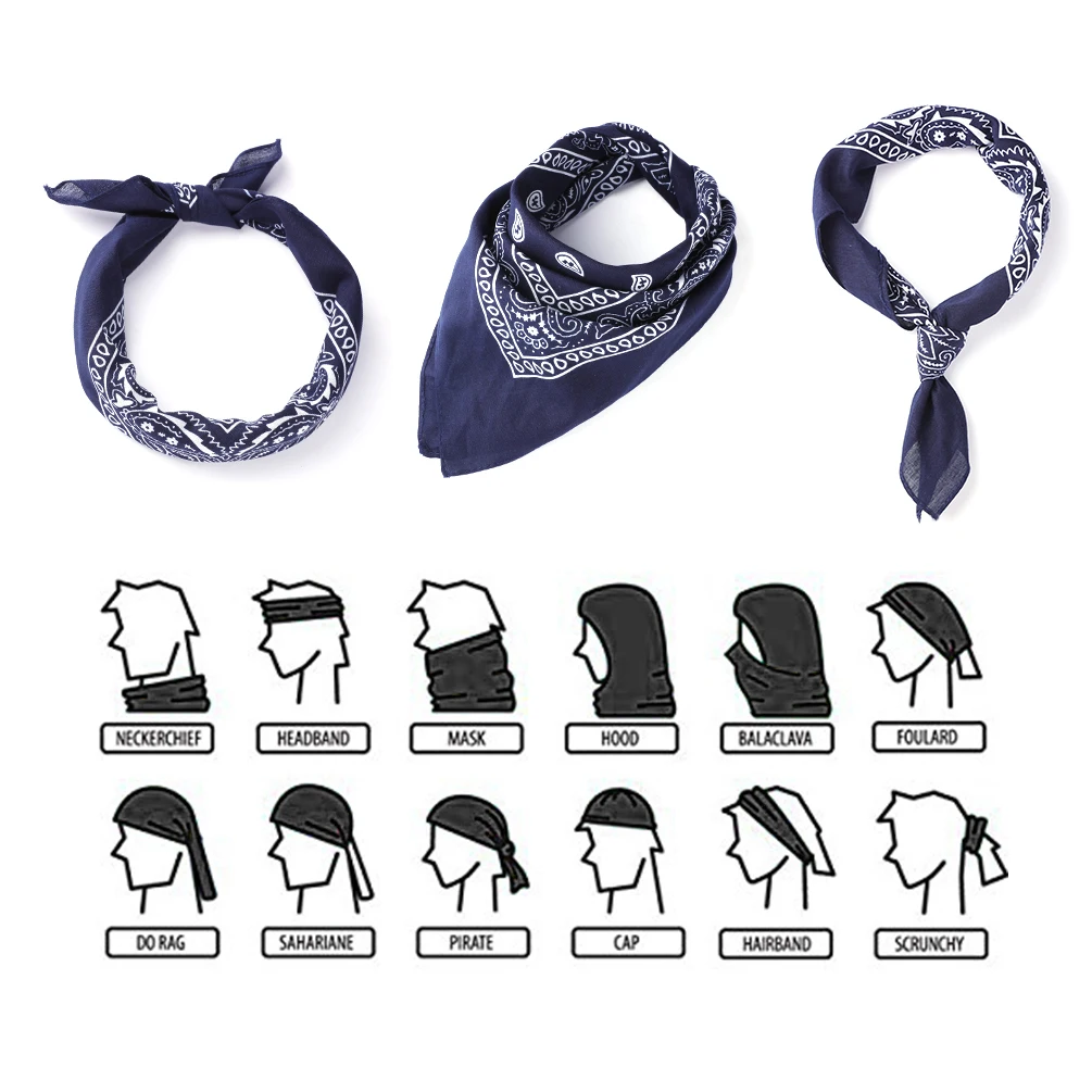 Как завязать бандану на голове схема мужчине