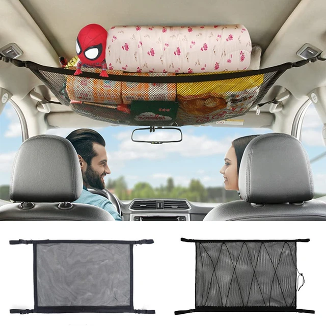 Car Ceiling Storage Net Roof Interior Storage Bag Car Storage Net Car  Interior Cargo Net Bag Sundries Storage Bag - AliExpress