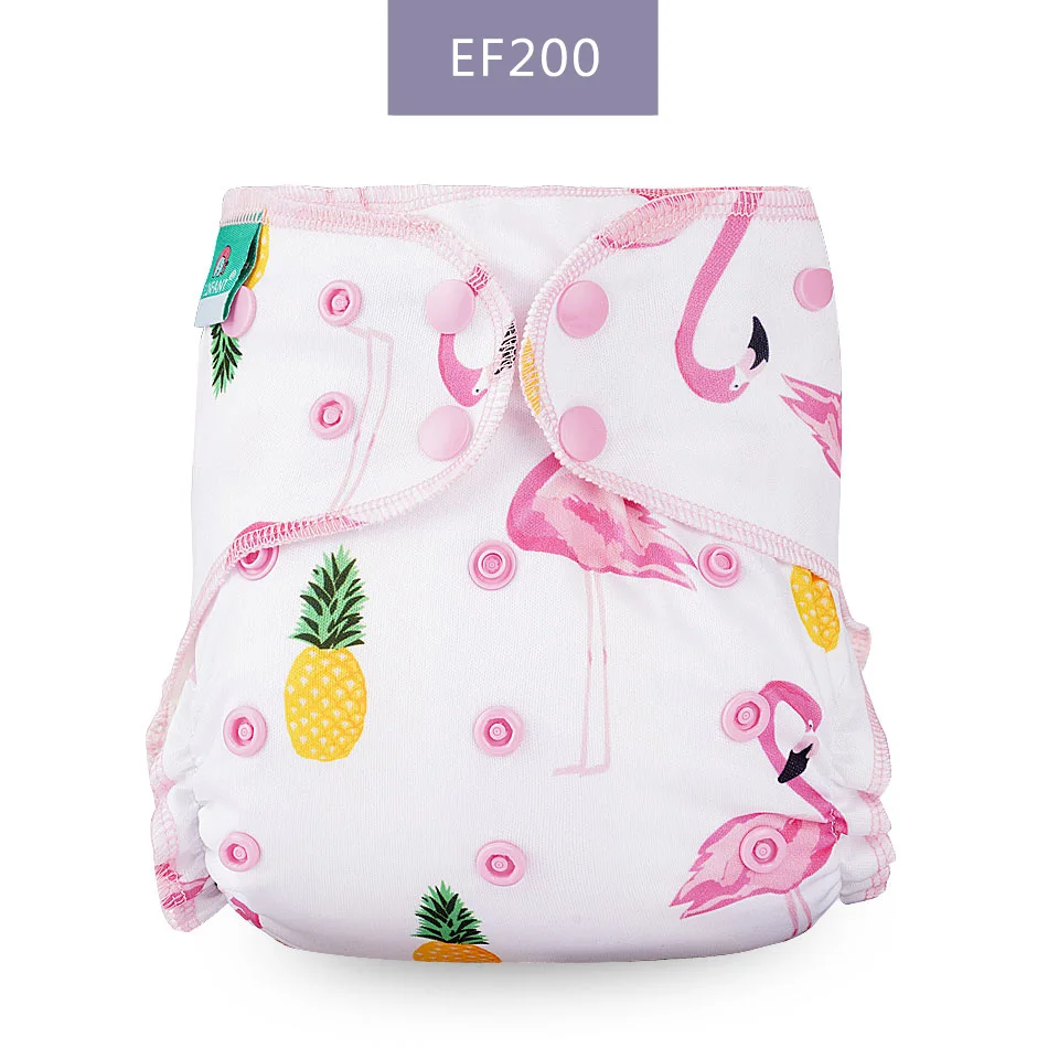 EF200-Cloth Diaper Elinfant Экологичные детские тканевые подгузники многоразовые тяжелые влажные гибридные AIO/AI2 водонепроницаемые бамбуковые моющиеся aio Детские Подгузники - Цвет: EF200-Cloth Diaper
