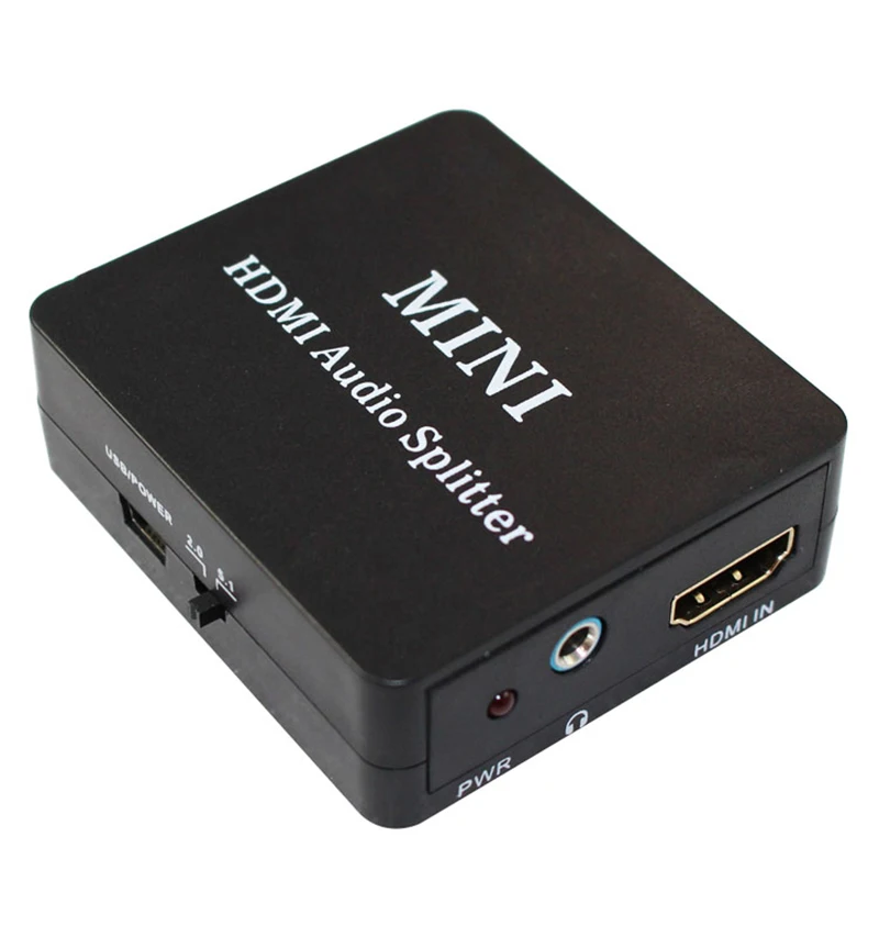 HDMI Splitter with 2CH 5 1CH SPDIF COAXIAL Audio Extractor Converter Audio Splitter for XBOX PS4 Headphone