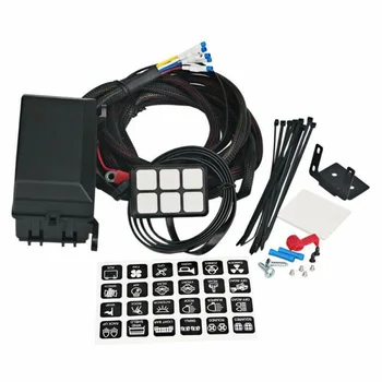 

Circuit Rocker Switch Control Parts 960W 6 Gang Panel LED Relay System