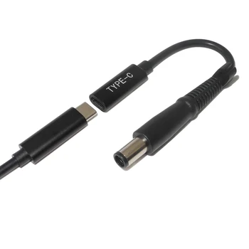 

huiyuan USB Type C PD Power Adapter Converter DC Plug Connector Cable Cord 7.4x5.0 mm with Pin Jack Fit for Hp Laptop Charger