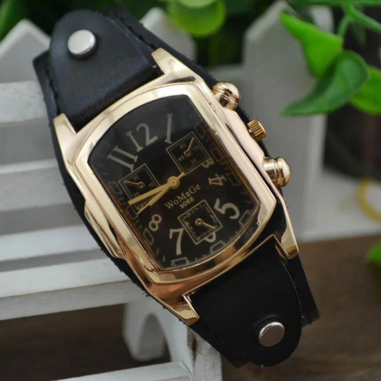 

2021 hot style square dial personality new product watches men's leather watches wholesale luxury watches watches gifts