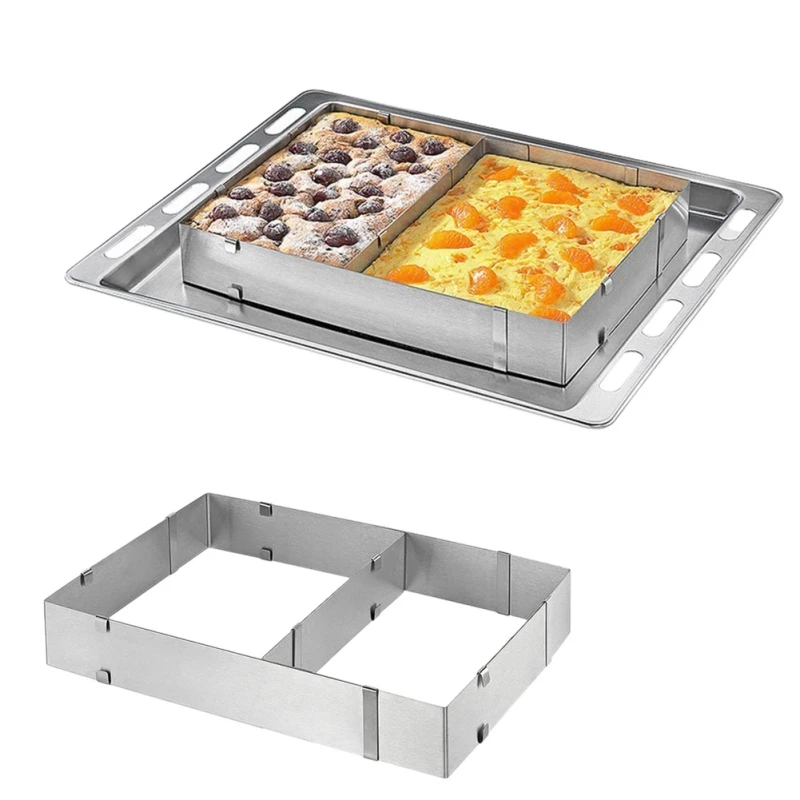 

Stainless Steel Adjustable Telescopic Rectangular Mousse Ring Cake Mold Baking Tools
