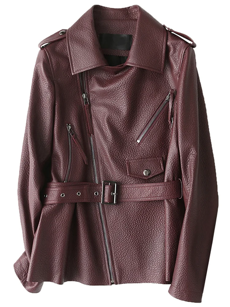 

Genuine Leather Jacket Spring Autumn Jacket Men Real Sheepskin Coat Korean Vintage Motorcycle Jacket Chaqueta Mujer X-138 MY2001