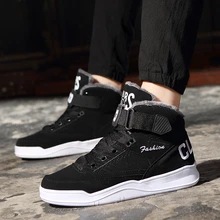 Модные Для мужчин теплая обувь для прогулок Водонепроницаемый дышащая обувь на нескользящей подошве; Верхняя одежда; Sneake обувь из материала на основе хлопка толстая подошва Спортивная обувь