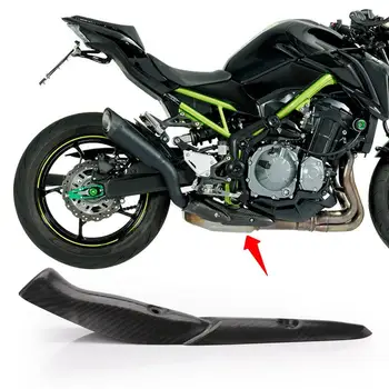 

Motorcycle exhaust pipe cover Carbon fiber anti-scald cap Heat shield rustproof shell For Kawasaki Z900