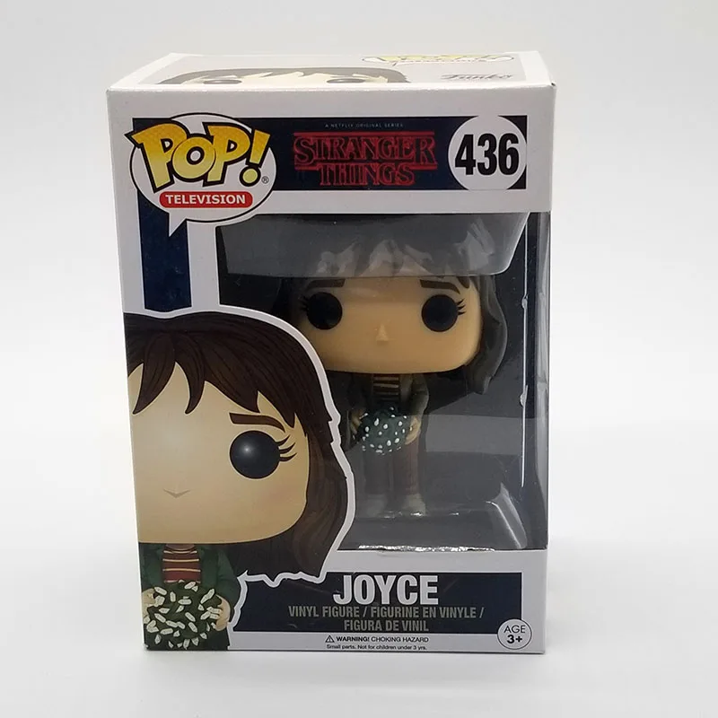 Funko Pop Stranger Things Виниловая фигурка куклы Дастин#424 JOYCE#436 Оригинальная фигурка горячие подарки игрушки для детей