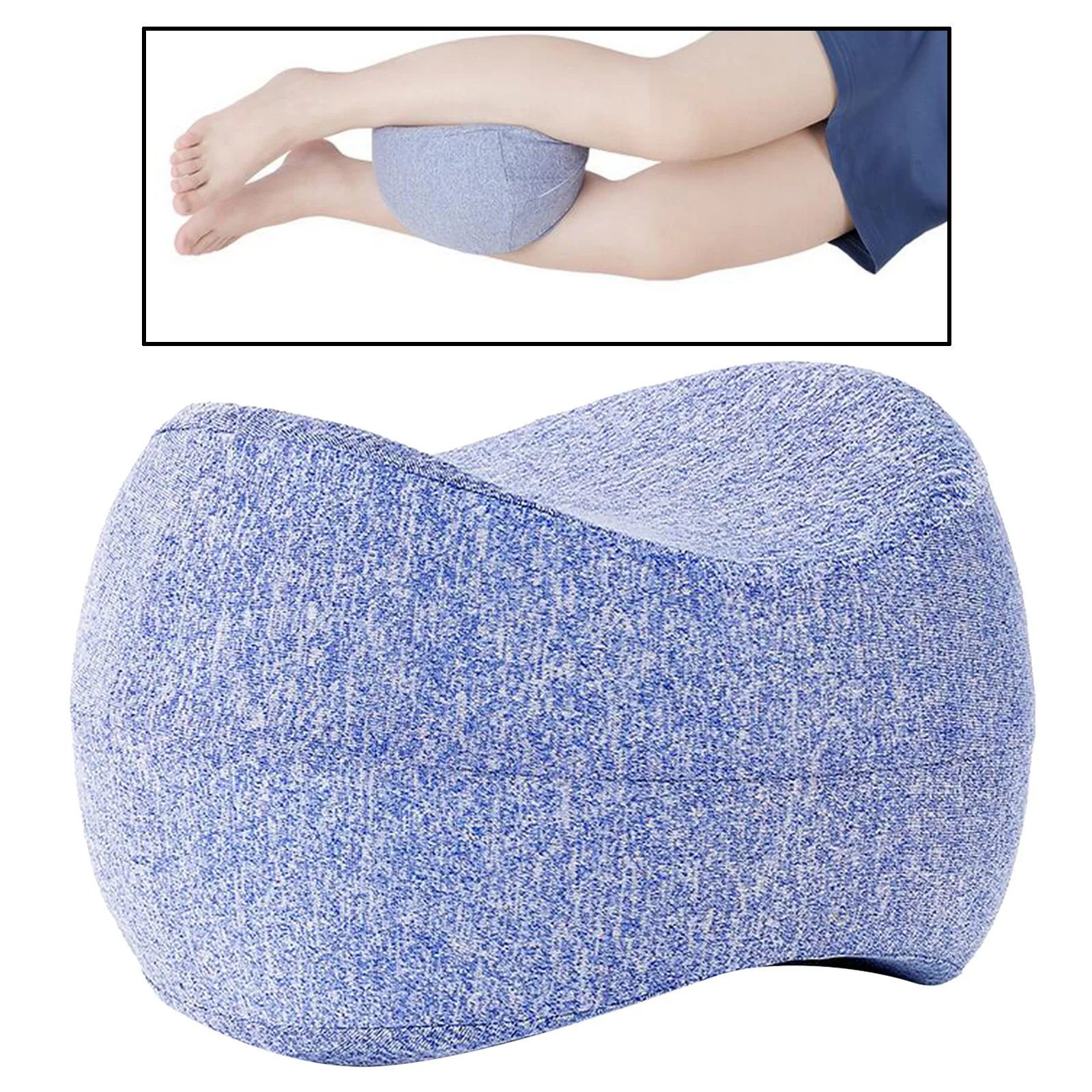 1pc Useful Memory Foam Knee Pillow for Sciatica Back Leg Zipper Closure