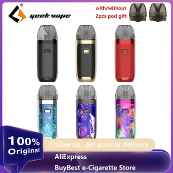 

Free Gift GeekVape Bident Pod Kit 950mah E-cigarette with 3.5ml Cartridge Dual Coil Pod System Vape Kit Vs Caliburn / Drag Nano