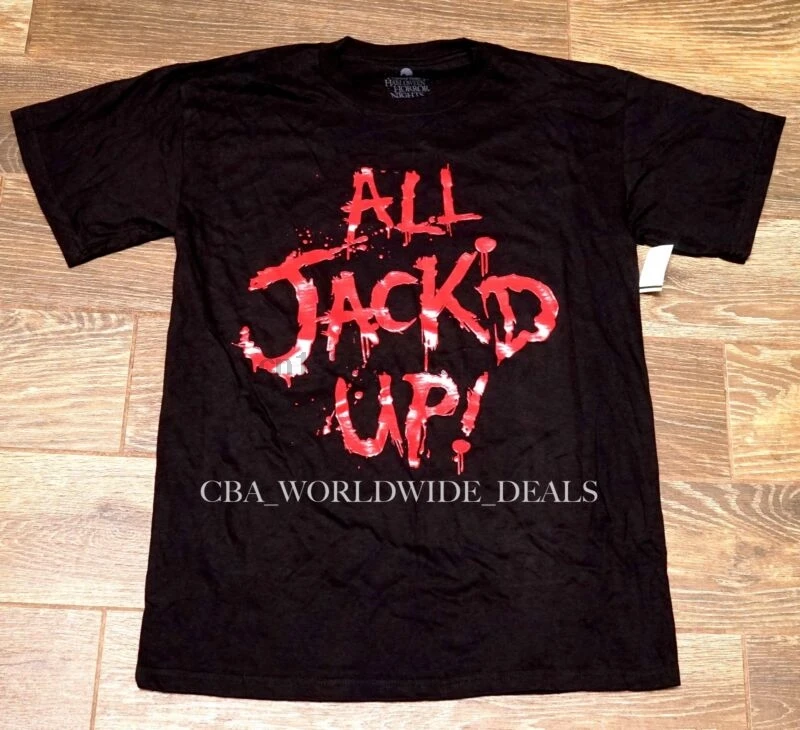 Новая Универсальная футболка на Хэллоуин Horror Nights HHN 25 All Jackd Up L-3XL |