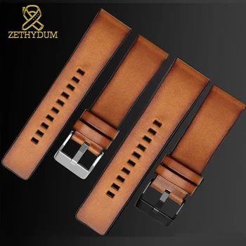 

Retro Genuine leather bracelet 22mm 24mm 26mm watchband for diesel watch strap DZ7406 DZ7408 DZ4476 DZ4343 wristwatches band