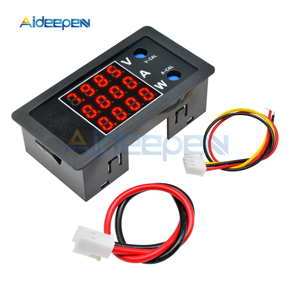 

DC 0-100V 10A 1000W LCD Digital Voltmeter Ammeter Wattmeter Voltage Current Power Meter Volt Detector Tester Monitor 8V 12V 24V
