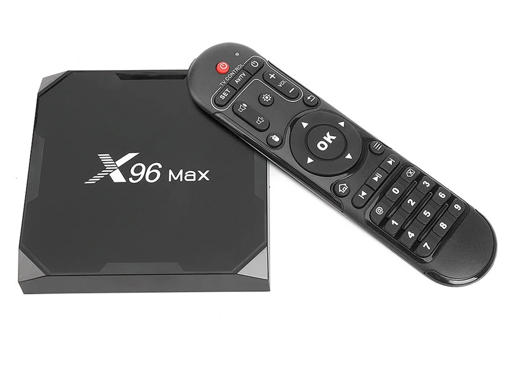 Smart ТВ BOX Android 8,1 ТВ коробка X96 Max Amlogic S905X2 4 K Media Player 4 GB 64 GB X96Max DDR4 4 ядра 1000 M 2,4G и 5 ГГц Wi-Fi