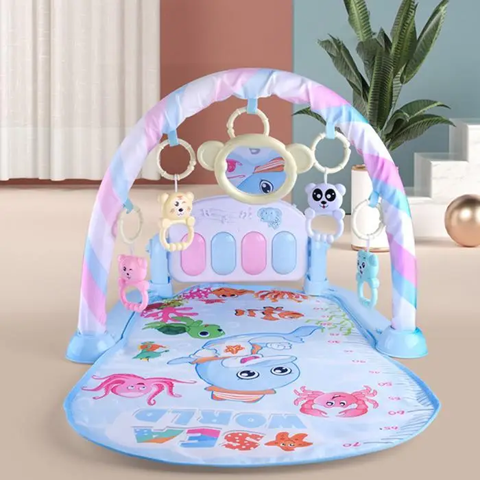 Детский музыкальный коврик, игрушки для ползания, игровой коврик, развивающий коврик с фортепианной клавиатурой, развивающая игрушка-головоломка для детей 0-3 лет