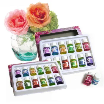 

12 bottles / set of natural aromatherapy essential oil set aroma humidifier water soluble home indoor air freshener spa