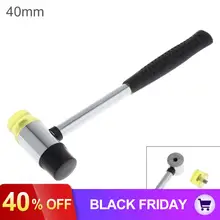 40 мм Резиновый Молот Двусторонняя работа остекление окна нейлоновый Молот с круглой головкой и нескользящей ручкой ручной инструмент DIY