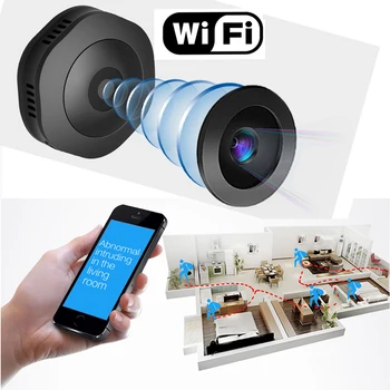 

Micro Mini Sports Camera WiFi Night Vision Infrared Sports Cam Action Recorder Portable Spy Camera HD 1080P Wireless Live Stream