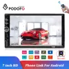 Podofo coche reproductor Multimedia Autoradio 2Din 7 