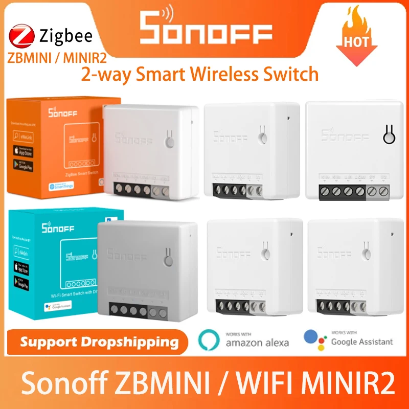 SONOFF ZBMINI / MINIR2 Zigbee3.0 2-сторонний мини-переключатель сделай сам умное управление