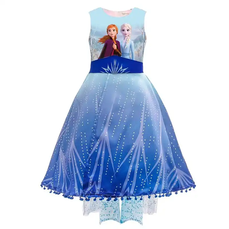 elsa flower girl dress