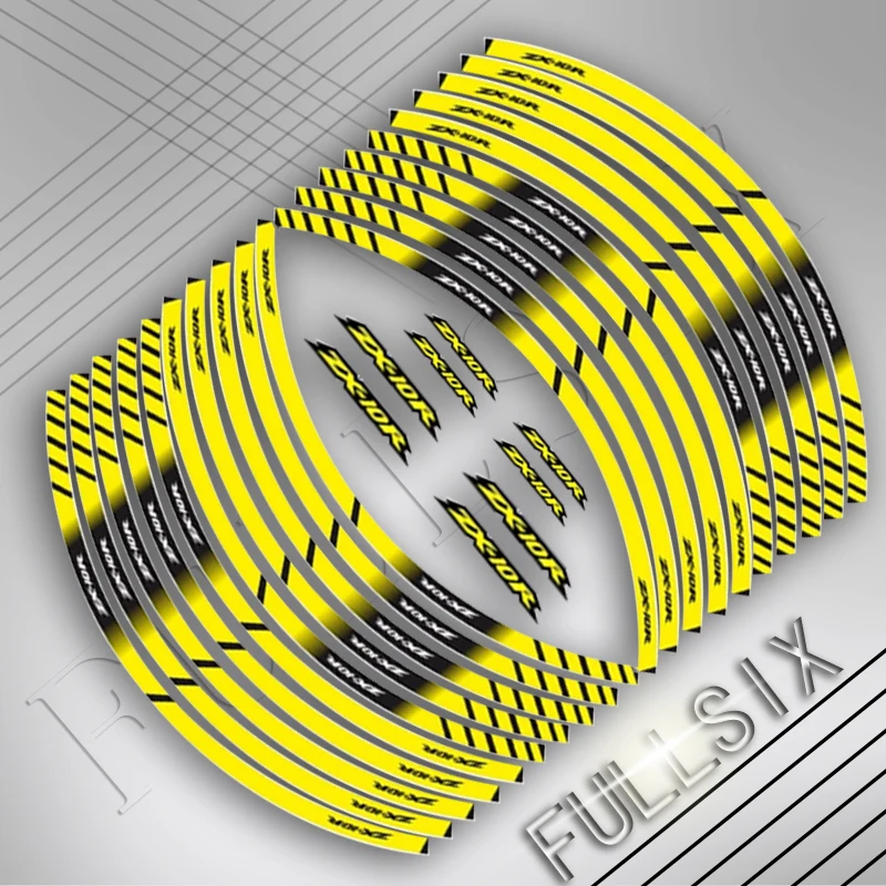 

20 шт., водонепроницаемые светоотражающие наклейки на колеса мотоцикла, для kawasaki zx10r ZX10R