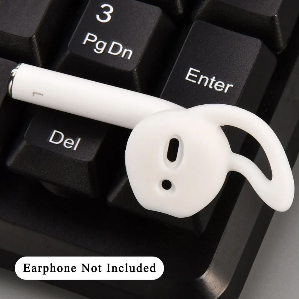 1 пара ушных колпачков для Airpods Нескользящие силиконовые наушники-вкладыши подходят для Bluetooth беспроводной гарнитуры Наушники Аксессуары