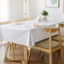 Plástico pvc grosso retangular treliça impresso toalha de mesa à prova doilágua oilproof casa cozinha mesa de jantar colth capa esteira oilcloth