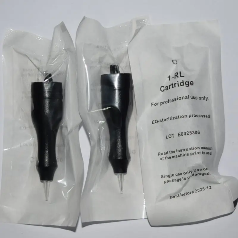 

50pcs/pack Disposable Sterilized 1RL Tattoo Cartridge Needles Permanent Makeup Machine Needles For 3D Eyebrow Lips Eyeliner