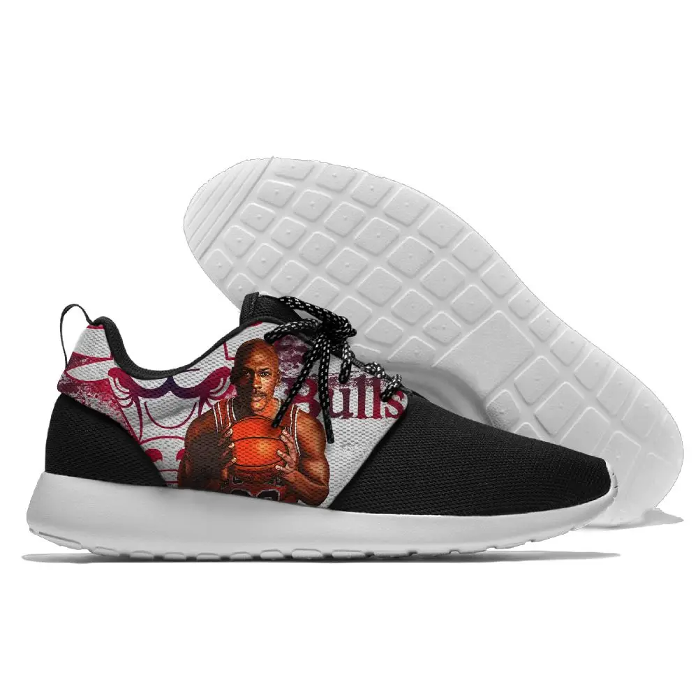 

Men Casual Shoes Bulls Legend Star M.Jordan Design Lac-up Lightweight Comfortable Breathable Couple Custom Walking Shoes