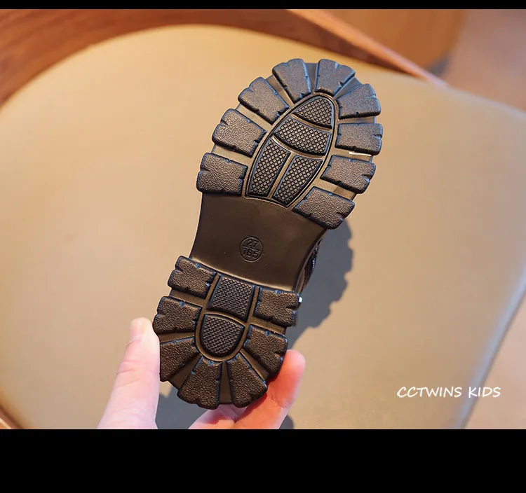 Kids Flats Shoes Winter Baby Boys Brand Oxford Children Pu Leather Shoes Girls Fashion Warm Shoes Toddler GX2015