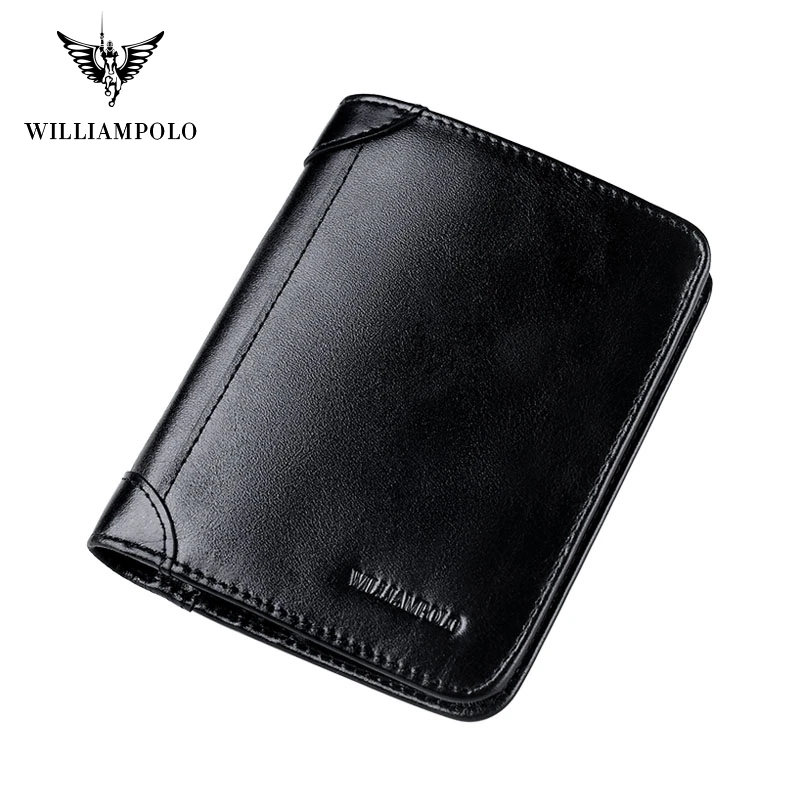 WILLIAMPOLO модные кожаные 6 держатель для карт SIM держатель для карт папка короткие дорожный кошелек PL198