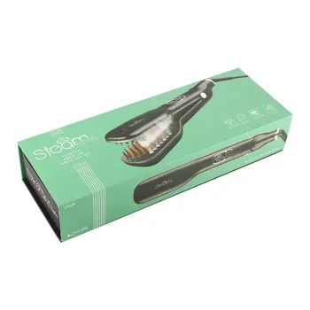 

Steam Hair Comb With LCD Display 360 Degree Rotating Power Cord Fast Electric Smooth Brush Ceramic Hair Straightener Brush