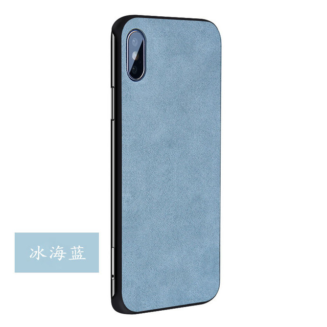 Mobile Phone Case For iPHONE 11 Pro XS MAX XR X 7 8 Plus Luxury Business Artificial Leather Rimless Anti-fall Cover