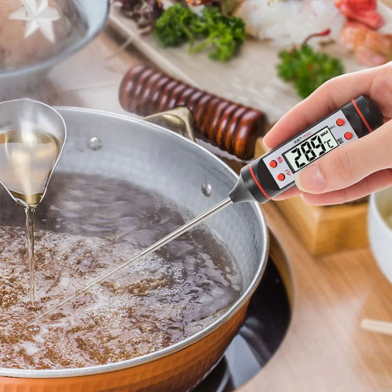 1 шт. цифровой кухонный термометр для мяса, воды, молока, приготовления пищи, зонд для барбекю, электронный термометр для духовки, кухонные инструменты