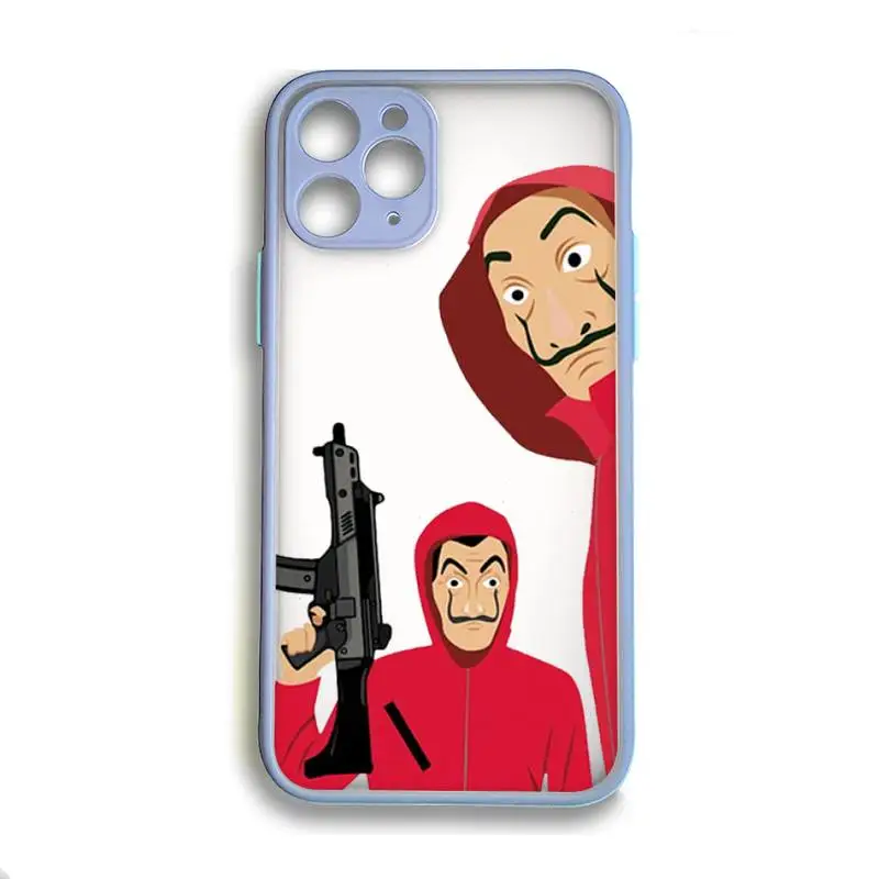 Spain TV Money Heist House Paper La Phone Case Colorful Trasparent For iPhone 11 12 Pro Max Mini XR X XS 7 8 Plus Gray Cover | Мобильные